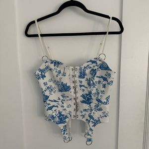 For Love & Lemons Pierre Bustier Top